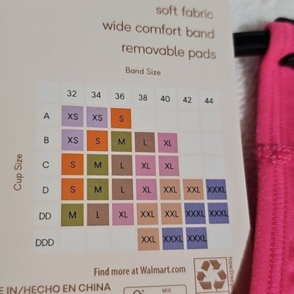 Joyspun Women’s Pink Seamless Wirefree Bra, Size Small New - Picture 7 of 8